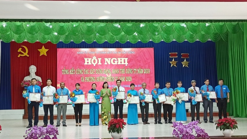 Đảng ủy Cao su Dầu Tiếng thực hiện thắng lợi nhiệm vụ chính trị năm 2019