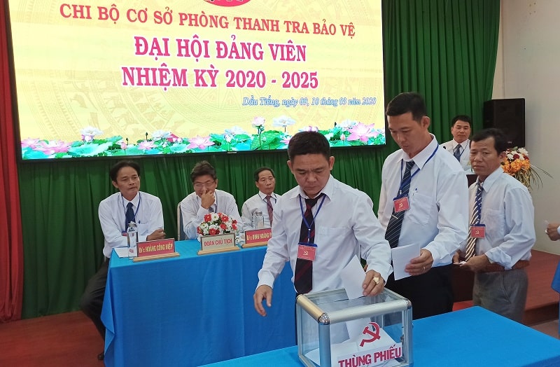 Đại hội Chi bộ cơ sở Phòng Thanh tra bảo vệ nhiệm kỳ 2020 - 2025