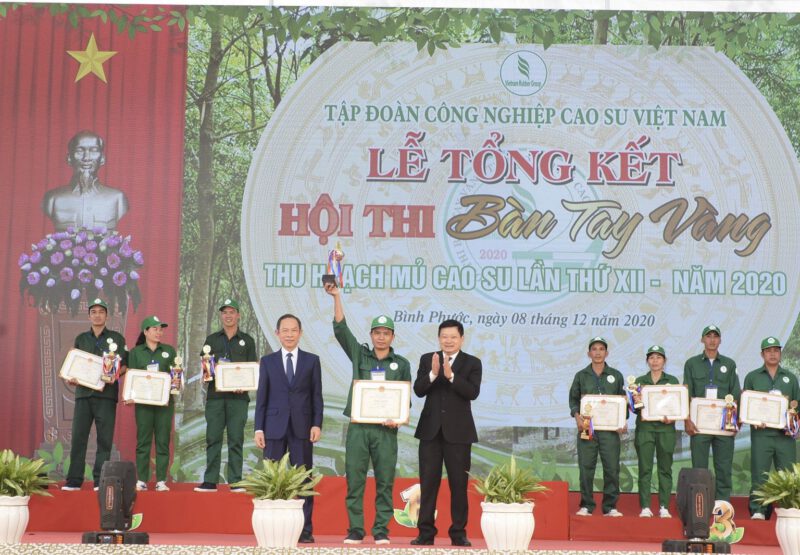 Công ty TNHH MTV Cao su Dầu Tiếng, dấu ấn “Hội thi Bàn tay vàng thu hoạch mủ cao su VRG 2020”