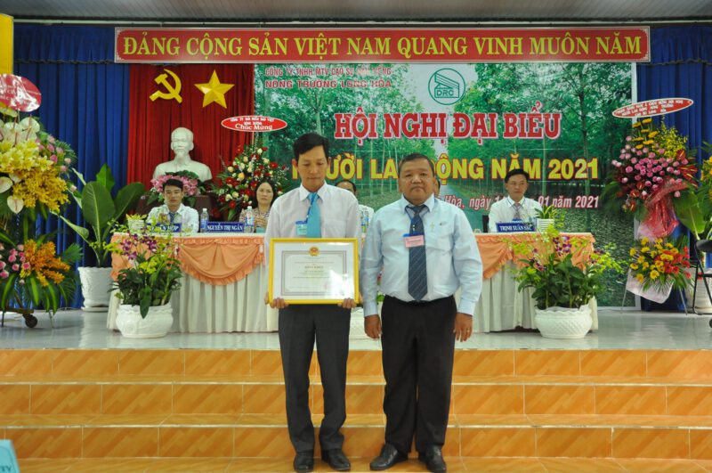 Nông trường cao su Long Hòa hoàn thành xuất sắc nhiệm vụ năm 2020