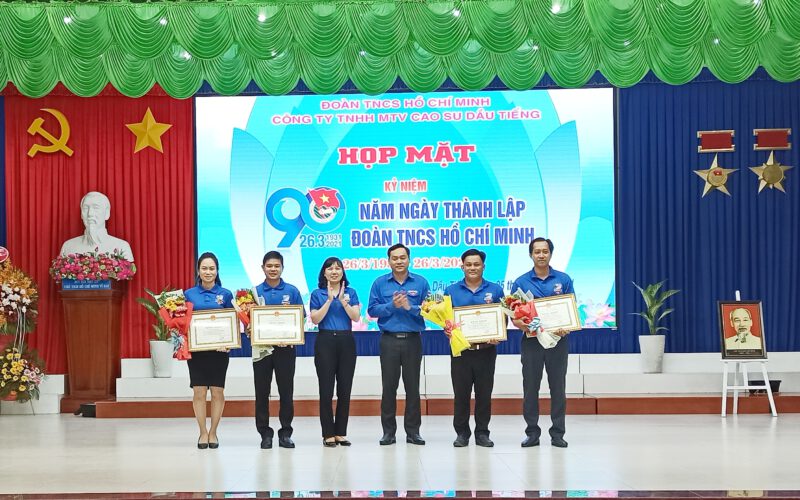 Đoàn Thanh niên Cao su Dầu Tiếng họp mặt kỷ niệm 90 năm thành lập đoàn TNCS Hồ Chí Minh (26/3/1931 - 26/3/2021)