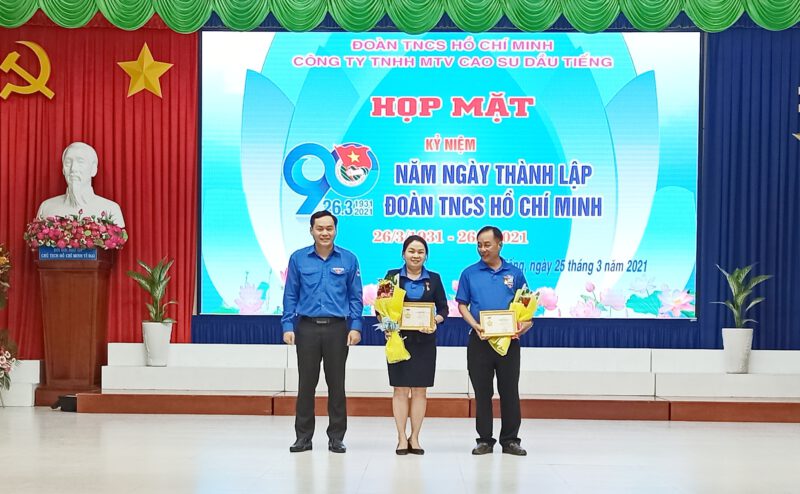 Đoàn Thanh niên Cao su Dầu Tiếng họp mặt kỷ niệm 90 năm thành lập đoàn TNCS Hồ Chí Minh (26/3/1931 - 26/3/2021)