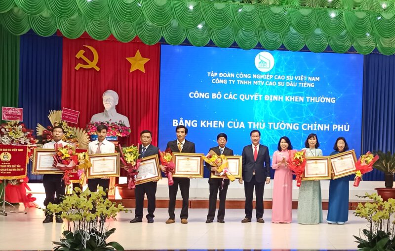 Công ty TNHH MTV Cao su Dầu Tiếng hoàn thành xuất sắc kế hoạch năm 2021