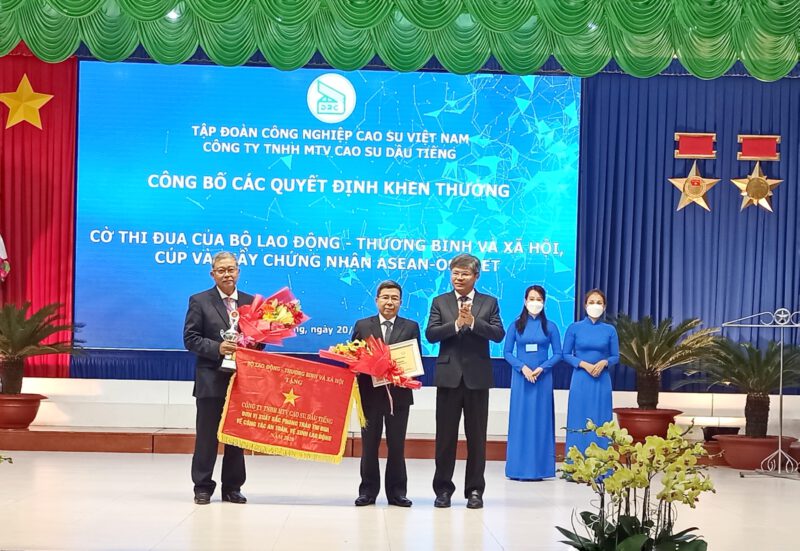 Công ty TNHH MTV Cao su Dầu Tiếng hoàn thành xuất sắc kế hoạch năm 2021