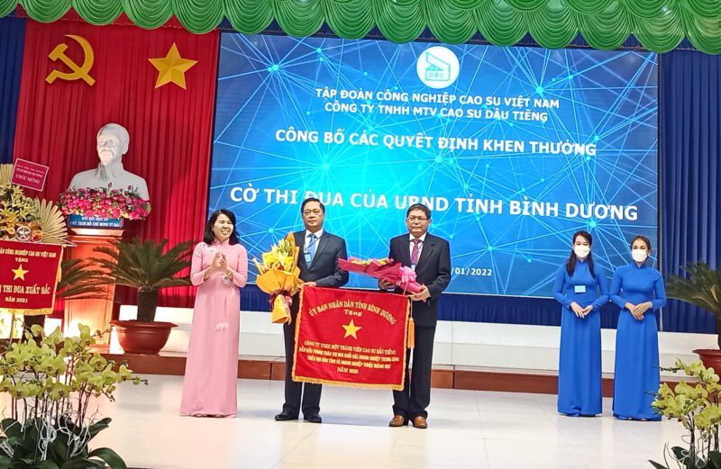 Công ty TNHH MTV Cao su Dầu Tiếng hoàn thành xuất sắc kế hoạch năm 2021