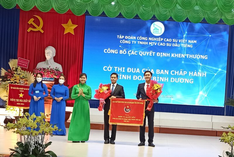 Công ty TNHH MTV Cao su Dầu Tiếng hoàn thành xuất sắc kế hoạch năm 2021