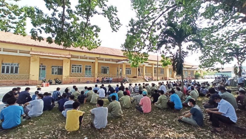 Cao su Dầu Tiếng huấn luyện công tác Phòng cháy Chữa cháy - Cứu hộ Cứu nạn trong công nhân viên, người lao động năm 2022