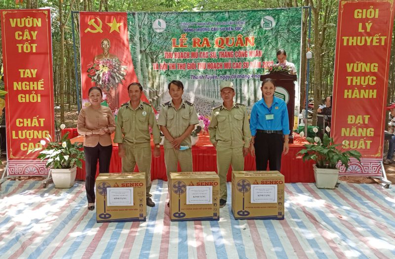 Nông trường Cao su Bến Súc, thúc đẩy phong trào rèn luyện tay nghề cạo mủ, nâng cao hiệu quả sản xuất