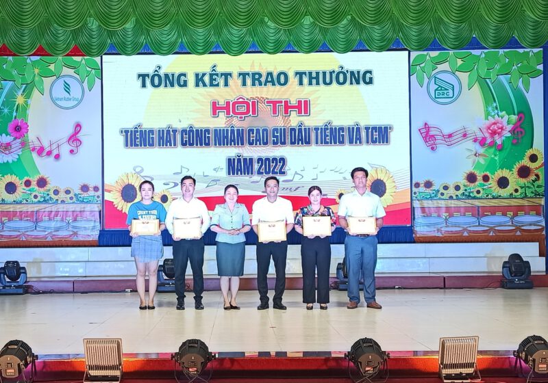 Nông trường Cao su Thanh An xuất sắc đạt giải nhất Hội thi Tiếng hát Công nhân Cao su Dầu Tiếng và tuyên truyền ca khúc cách mạng năm 2022