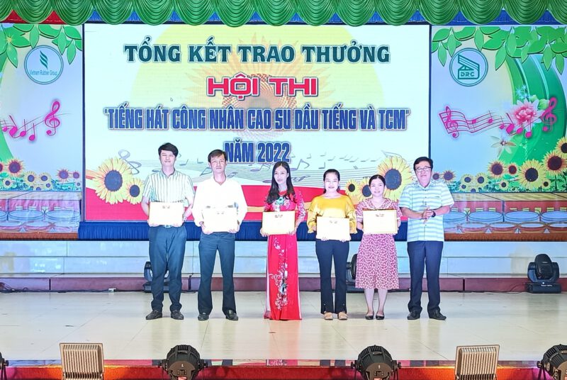 Nông trường Cao su Thanh An xuất sắc đạt giải nhất Hội thi Tiếng hát Công nhân Cao su Dầu Tiếng và tuyên truyền ca khúc cách mạng năm 2022