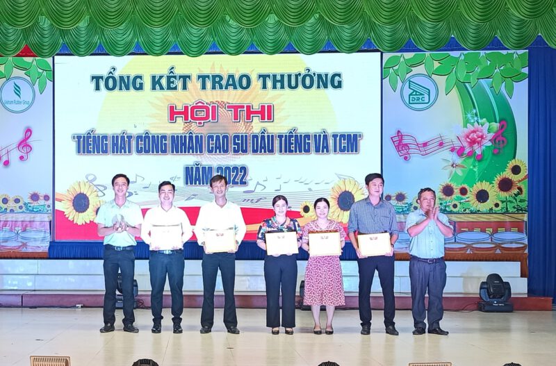 Nông trường Cao su Thanh An xuất sắc đạt giải nhất Hội thi Tiếng hát Công nhân Cao su Dầu Tiếng và tuyên truyền ca khúc cách mạng năm 2022