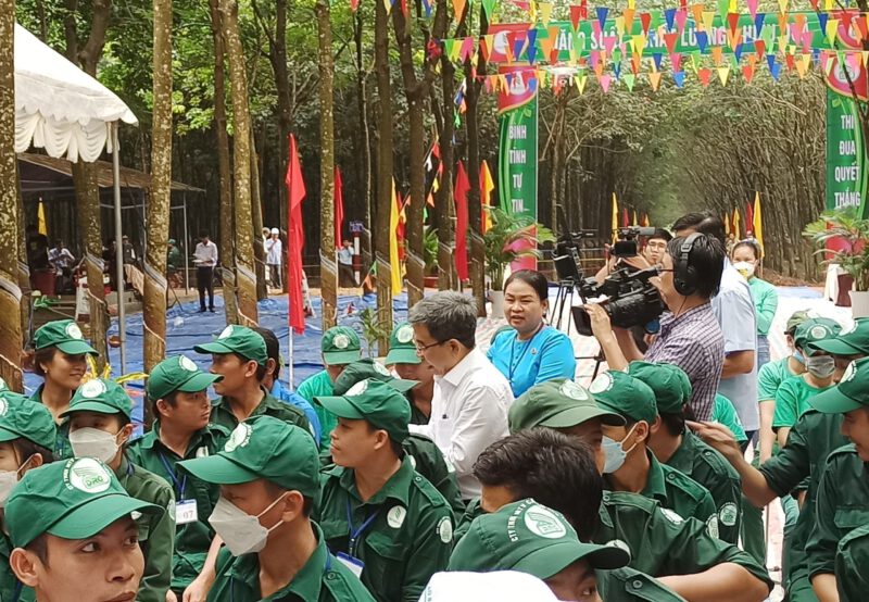 Cao su Dầu Tiếng phát động tháng công nhân và ra quân thi đua hoàn thành kế hoạch sản xuất kinh doanh năm 2022