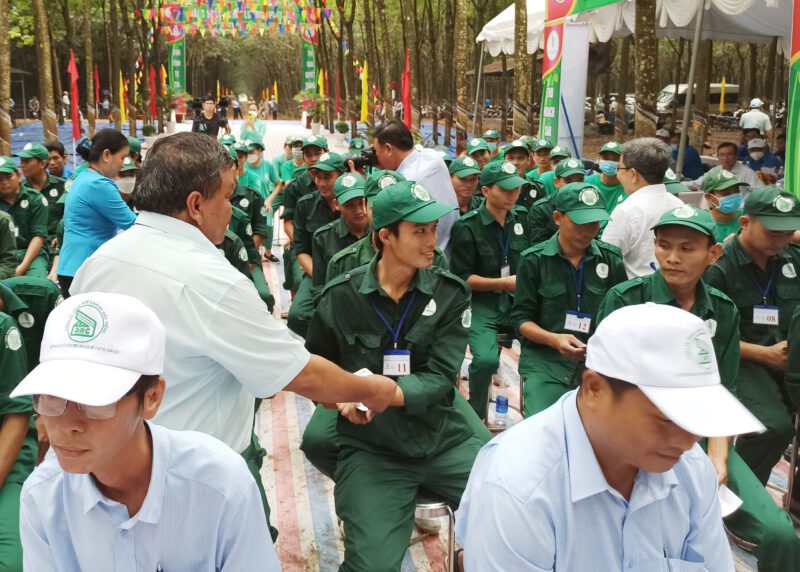 Cao su Dầu Tiếng phát động tháng công nhân và ra quân thi đua hoàn thành kế hoạch sản xuất kinh doanh năm 2022