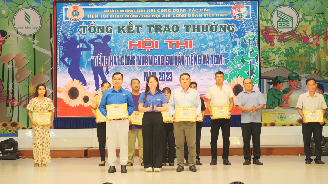 Nông trường Cao su Minh Hòa đạt giải nhất Hội thi “Tiếng hát Công nhân Cao su Dầu Tiếng và TCM năm 2023”