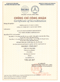 Certificate ISO 17025 2017